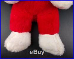 VTG Santa Plush Rubber Face B J Toy Christmas Stuffed Doll Mid Century Claus