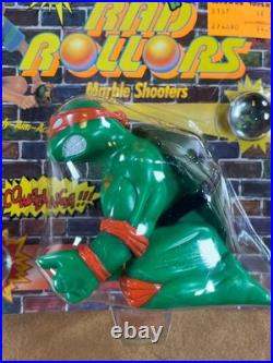 VTG TMNT Rad Rollers Marble Shooters Michelangelo SEALED Spectra Star 1990 RARE
