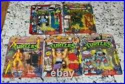 VTG Teenage Mutant Ninja Turtles Figures MOC Slash April Space Cadet Pizza Face