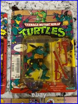 VTG Teenage Mutant Ninja Turtles Figures MOC Slash April Space Cadet Pizza Face