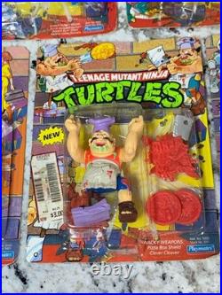 VTG Teenage Mutant Ninja Turtles Figures MOC Slash April Space Cadet Pizza Face