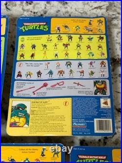 VTG Teenage Mutant Ninja Turtles Figures MOC Slash April Space Cadet Pizza Face