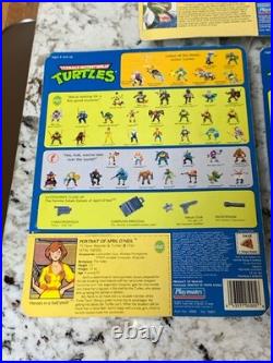 VTG Teenage Mutant Ninja Turtles Figures MOC Slash April Space Cadet Pizza Face