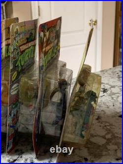 VTG Teenage Mutant Ninja Turtles Figures MOC Slash April Space Cadet Pizza Face