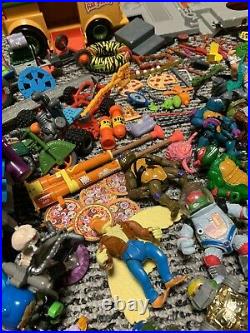 VTG Tmnt Lot Party Wagon SEWER LAIR Figures weapon Accessories Vehicles 90s Toy