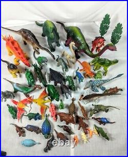 VTG Toy Dinosaurs Mixed Lot Of 51 Larami Imperial Diemer Russ Impro Toy Major