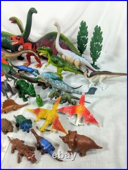 VTG Toy Dinosaurs Mixed Lot Of 51 Larami Imperial Diemer Russ Impro Toy Major