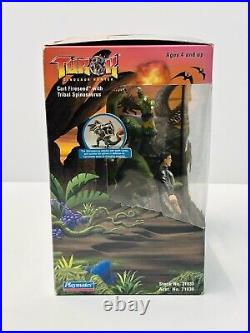 VTG Turok Dinosaur Hunter Carl Fireseed Figure with Spinosaurus Playmates 1999