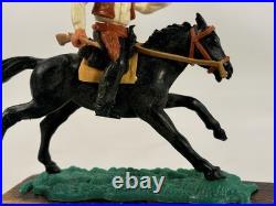 Very Rare Timpo Toys England Cowboy Riding Black Horse Western Figure 1970s Vtg Very Rare Timpo Toys England Cowboy Riding Black Horse Western Figure 1970s Vtg