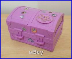 Vintage 100% COMPLETE Polly Pocket 1996 Surf'n' Swim Treasure Chest Compact Toy