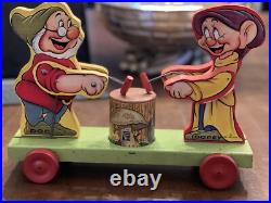 Vintage 1938'mint' Doc & Dopey Dwarfs #770 Fisher Price