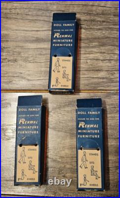 Vintage 1950s Renwal Doctor And Nurse Figures NEW 4 Figurine 44 Made in USA