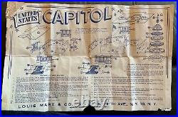 Vintage 1956 Louis Marx & Co THE CAPITOL with35 Figures + Instructions No Box #436