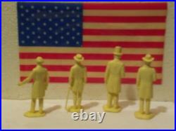 Vintage 1957 Marx ACW Figures Davis, Lee, Lincoln and Grant EX+/Near Mint