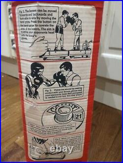 Vintage 1960-70s K. O. Heavy weight Boxing Game by Parker Punching Figures