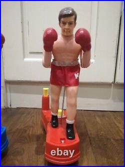 Vintage 1960-70s K. O. Heavy weight Boxing Game by Parker Punching Figures