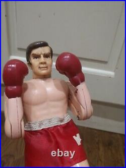 Vintage 1960-70s K. O. Heavy weight Boxing Game by Parker Punching Figures