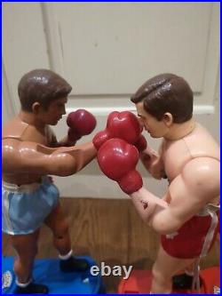 Vintage 1960-70s K. O. Heavy weight Boxing Game by Parker Punching Figures