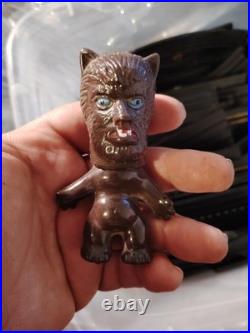 Vintage 1960Ss Monster Nik WOLFMAN Monster Man Doll Figure Sofubi Vinyl Vintage 1960Ss Monster Nik WOLFMAN Monster Man Doll Figure Sofubi Vinyl
