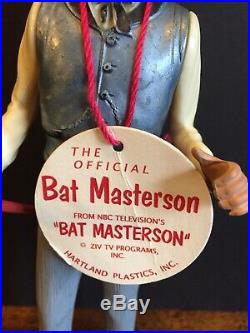 Vintage 1960s Hartland Gunfighter BAT MASTERSON Western Collectible Toy Figure