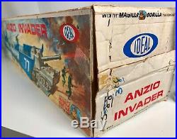 Vintage 1960s Ideal Anzio Invader Plastic Toy Play Set & Soldier Figures MIB