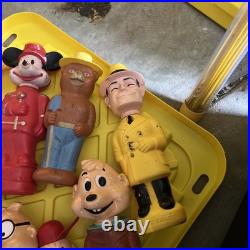 Vintage 1960s Soaky Hanna Barbera Colgate Figures Lot of 15 Soap Bottles