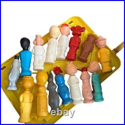 Vintage 1960s Soaky Hanna Barbera Colgate Figures Lot of 15 Soap Bottles