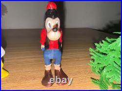 Vintage 1960s Walt Disney Productions Playset Goofy, Donald Duck, Honest Joh