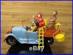 Vintage 1963 Beverly Hillbillies Jalopy Wind up Toy Truck With Figures