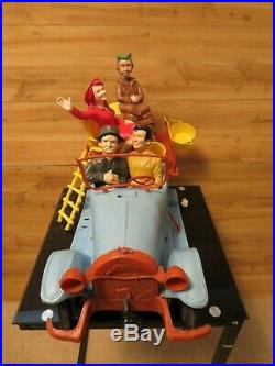 Vintage 1963 Beverly Hillbillies Jalopy Wind up Toy Truck With Figures