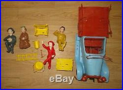 Vintage 1963 Beverly Hillbillies Jalopy Wind up Toy Truck With Figures