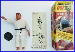 Vintage 1965 Ac Gilbert James Bond 007 Goldfinger Odd Job Action Figure & Box