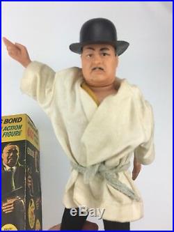 Vintage 1965 Ac Gilbert James Bond 007 Goldfinger Odd Job Action Figure & Box