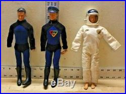 Vintage 1966 Captain Action Doll Figures Ideal Toy Corp Lot Of Three