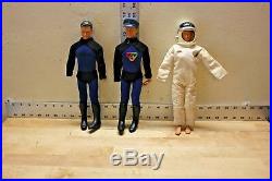 Vintage 1966 Captain Action Doll Figures Ideal Toy Corp Lot Of Three