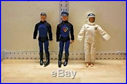 Vintage 1966 Captain Action Doll Figures Ideal Toy Corp Lot Of Three