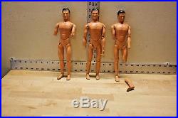 Vintage 1966 Captain Action Doll Figures Ideal Toy Corp Lot Of Three