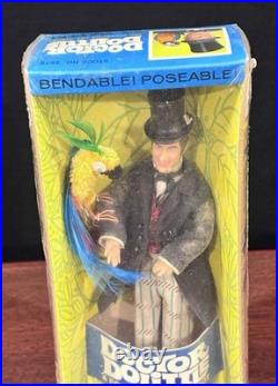 Vintage 1967 Mattel Doctor Dolittle & Polynesia Parrot Figure Sealed
