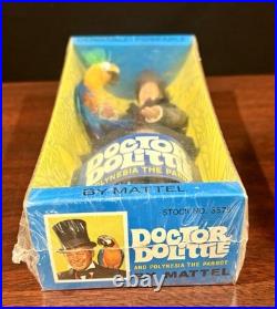 Vintage 1967 Mattel Doctor Dolittle & Polynesia Parrot Figure Sealed