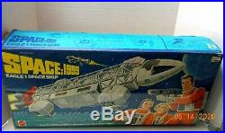 Vintage 1970's Space 1999 Mattel EAGLE 1 SPACE SHIP TOY with Box Figures-Excellent