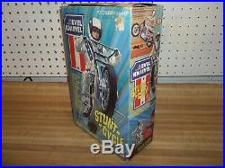 Vintage 1970s EVEL KNIEVEL Stunt Cycle Set Box Figure Energizer Ideal Toys XR750