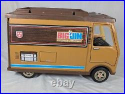 Vintage 1972 Mattel Big Jim Sports Camper RV And Motorcycle With Accessories