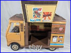 Vintage 1972 Mattel Big Jim Sports Camper RV And Motorcycle With Accessories