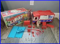 Vintage 1973 Ideal Evel Knievel Scramble Van With Original Box and Figure