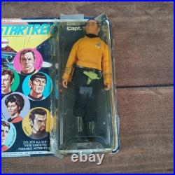 Vintage 1974 Mego Star Trek Action Figure Captain Kirk & Mr. Spock on Card