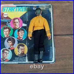 Vintage 1974 Mego Star Trek Action Figure Captain Kirk & Mr. Spock on Card