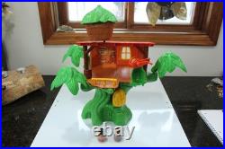 Vintage 1974 Weebles Tarzan Jungle Hut With Original Box, Tarzan & Monkey Figs