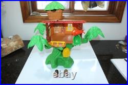 Vintage 1974 Weebles Tarzan Jungle Hut With Original Box, Tarzan & Monkey Figs