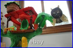 Vintage 1974 Weebles Tarzan Jungle Hut With Original Box, Tarzan & Monkey Figs