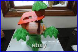 Vintage 1974 Weebles Tarzan Jungle Hut With Original Box, Tarzan & Monkey Figs